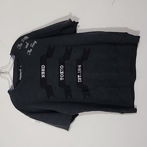 Neighborhood Co. Slub Crew Neck Men's Shirt Grey Size L